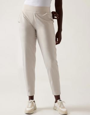 Brooklyn Mid Rise Ankle Pant beige