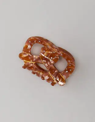 American Eagle Resin Pretzel Claw Clip. 1