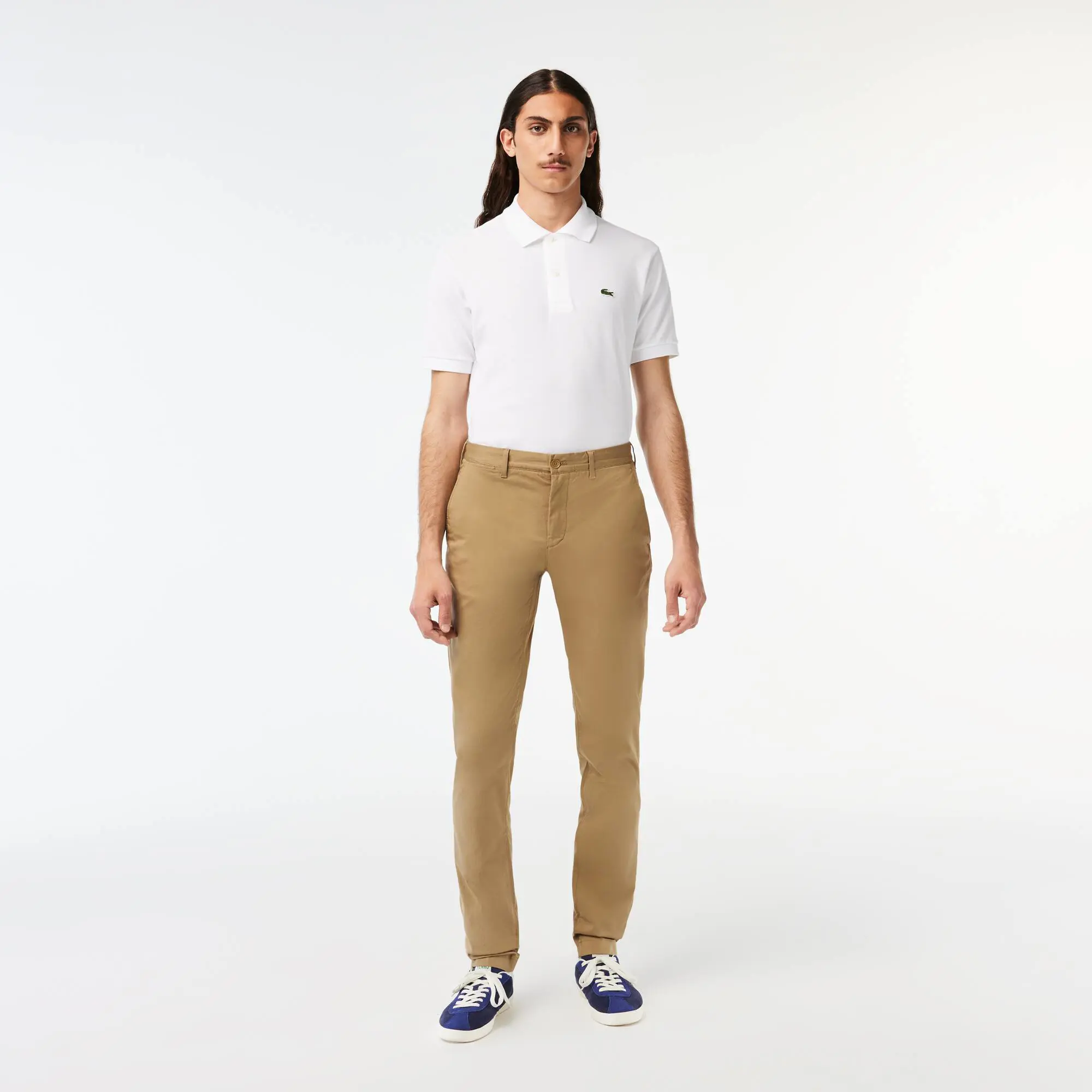 Lacoste Men's New Classic Slim Fit Stretch Cotton Trousers. 1