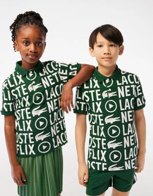 Kids’ Lacoste x Netflix Organic Cotton Polo Shirt