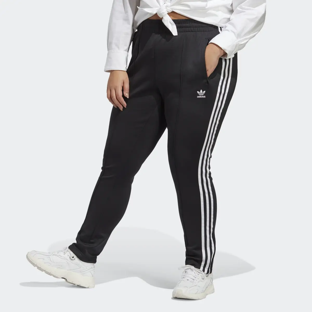 Adidas Primeblue SST Track Pants (Plus Size). 1