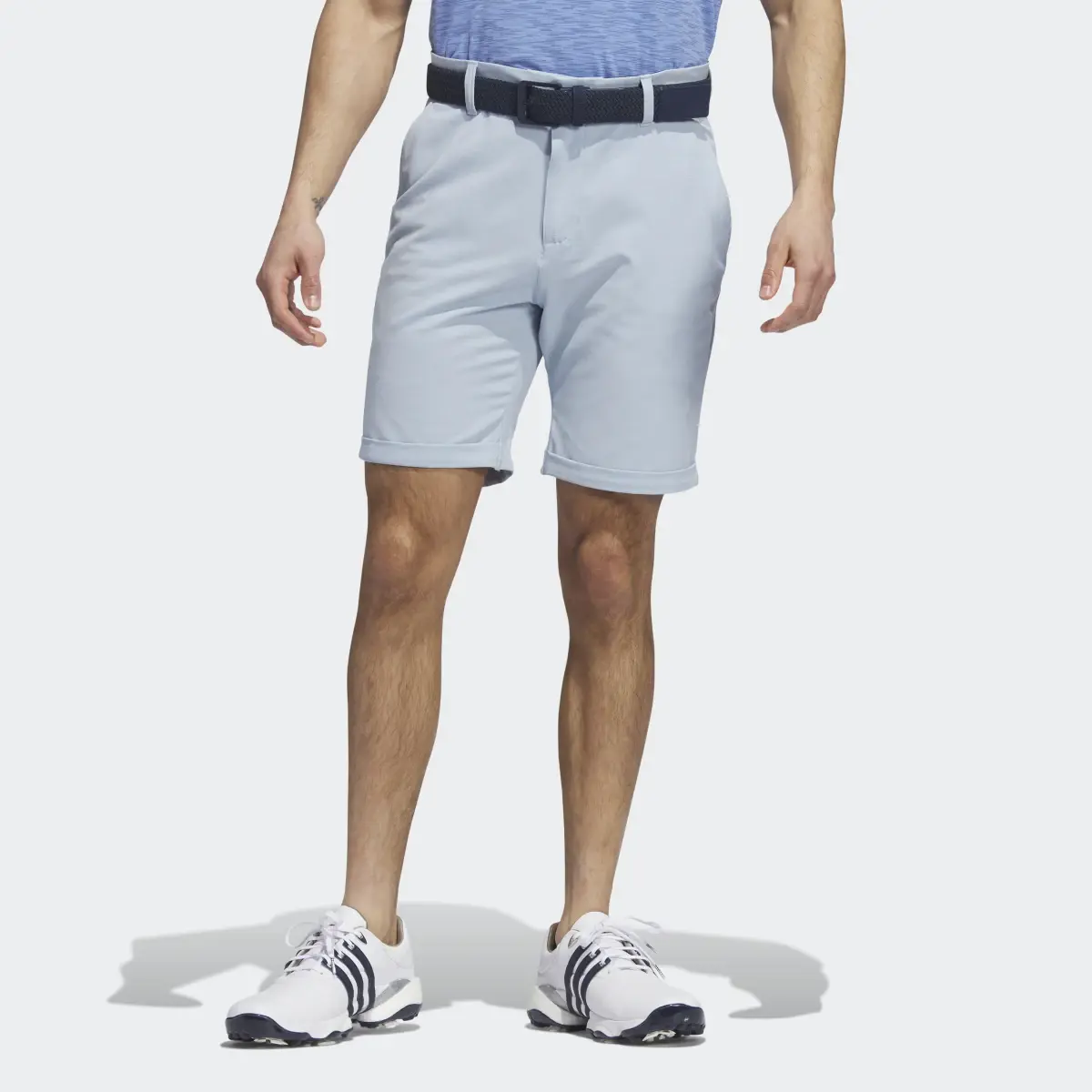 Adidas Textured Golf Shorts. 1