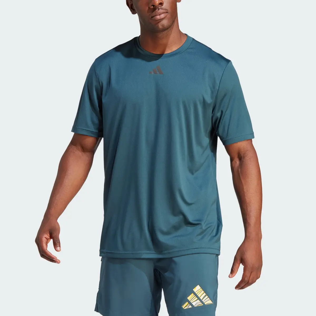 Adidas HIIT Slogan Training Tee. 1