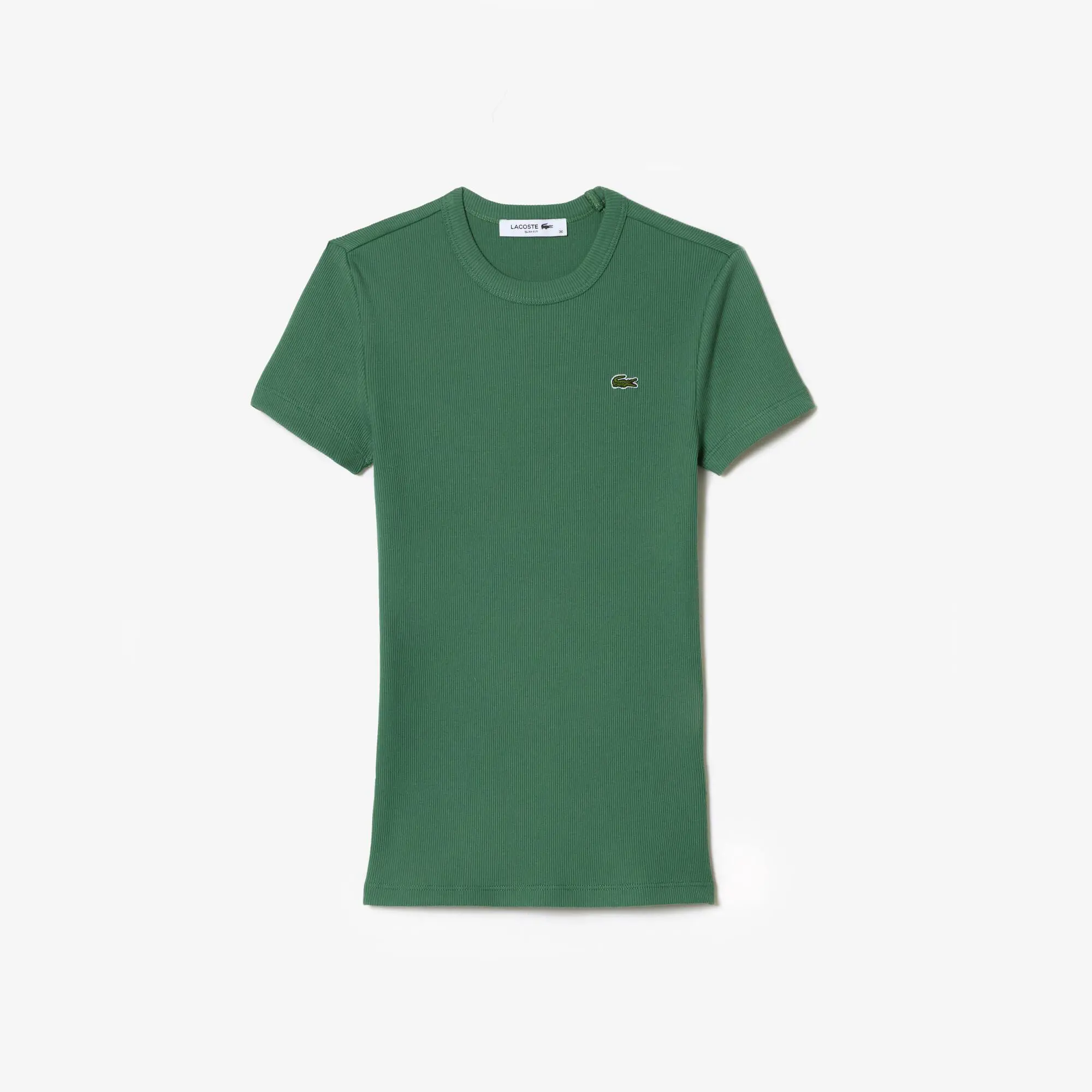 Lacoste Women’s Slim Fit Organic Cotton T-shirt. 2