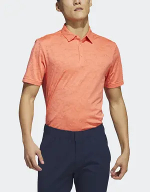 Adidas Textured Jacquard Golf Polo Shirt