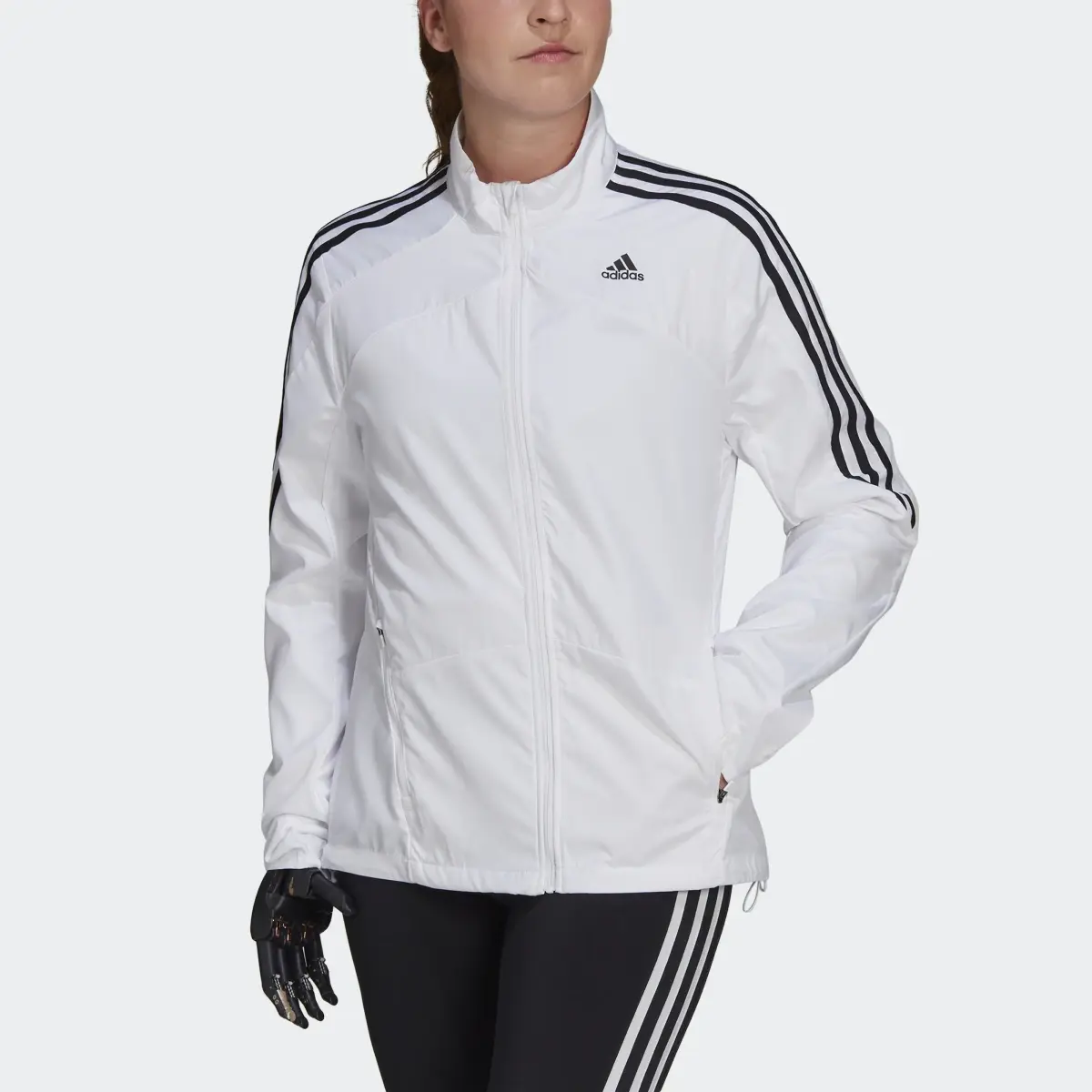 Adidas Marathon 3-Stripes Jacket. 1