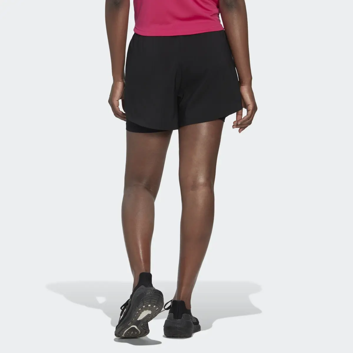 Adidas AEROREADY Made for Training Minimal Two-in-One Shorts. 2