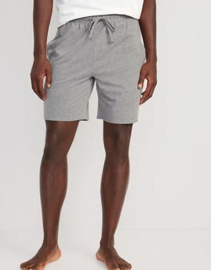 Jersey-Knit Pajama Shorts for Men -- 7.5-inch inseam gray
