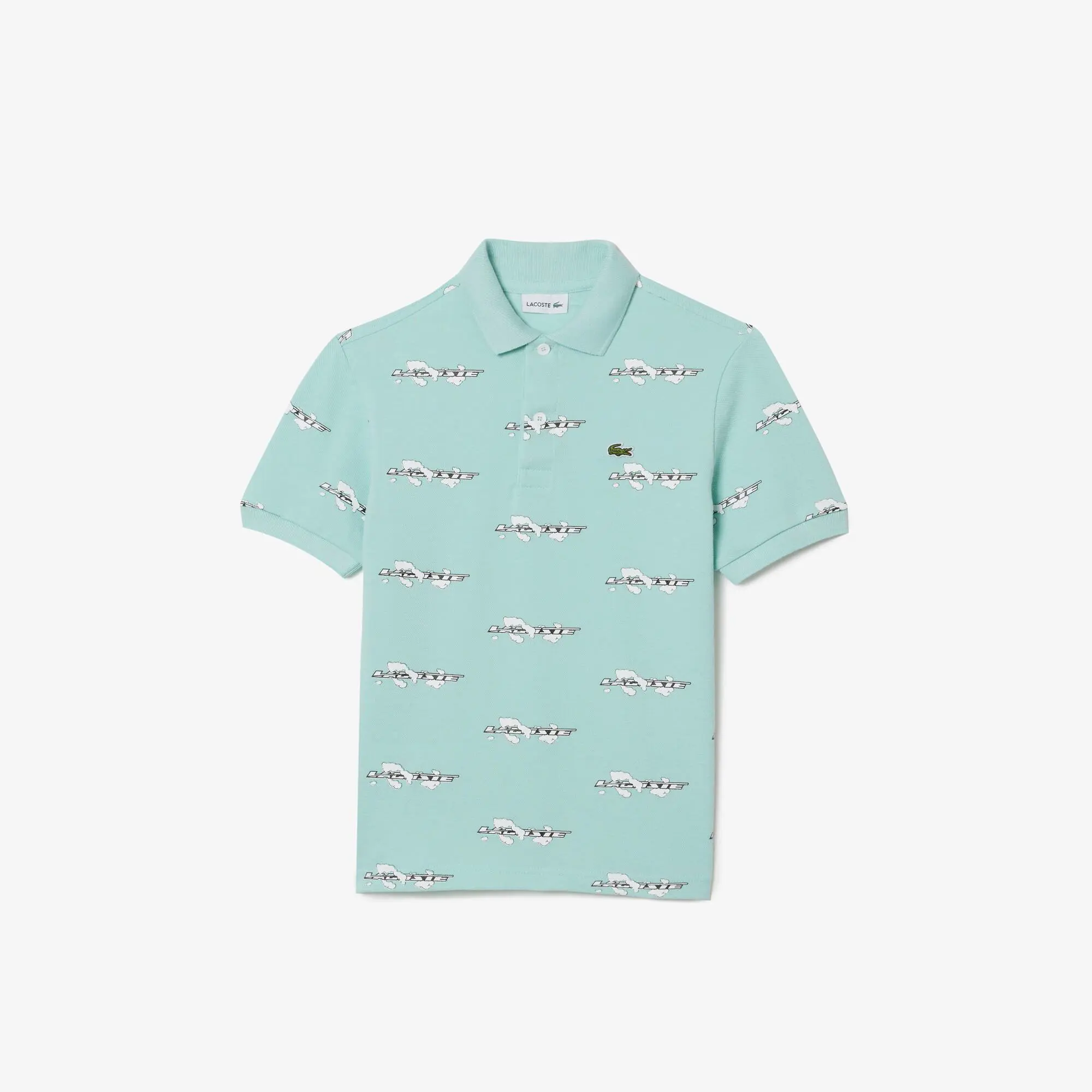Lacoste Boys’ Lacoste Printed Organic Cotton Polo Shirt. 1