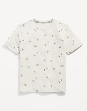 Old Navy Softest Printed Crew-Neck T-Shirt for Boys green