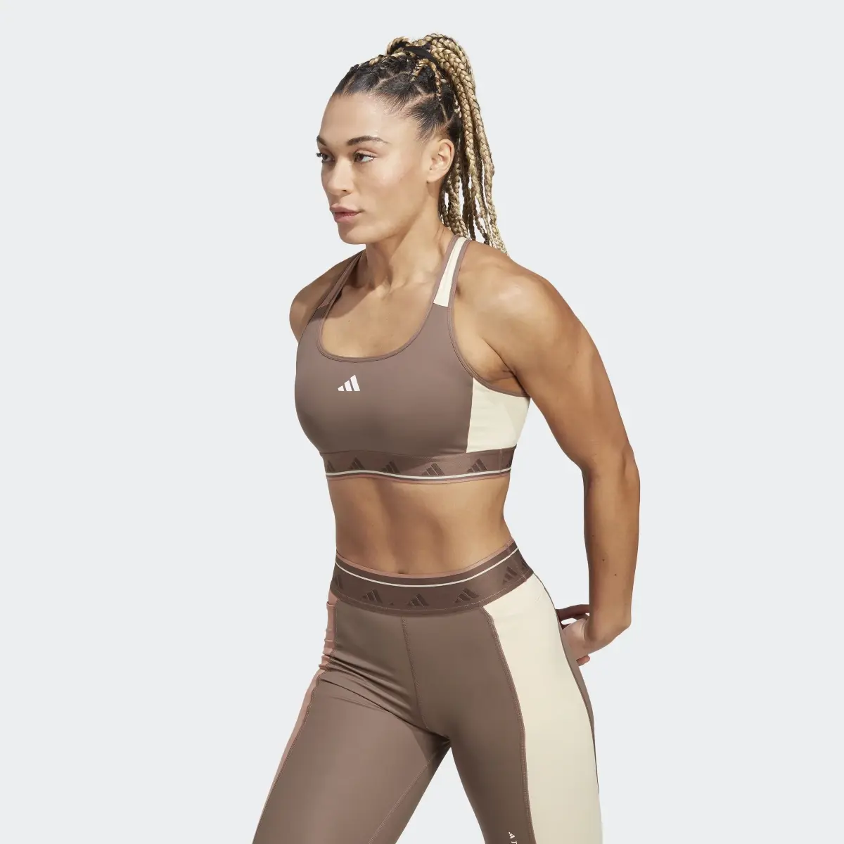 Adidas PowerReact Training Medium-Support Techfit Bra. 2