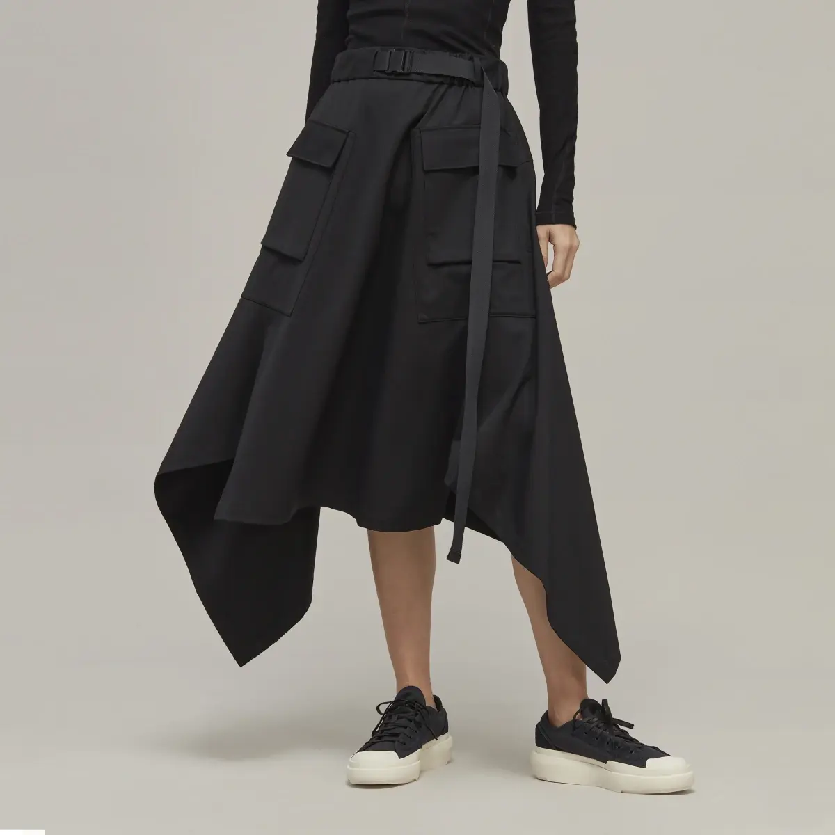Adidas Y-3 Refined Wool Skirt. 1