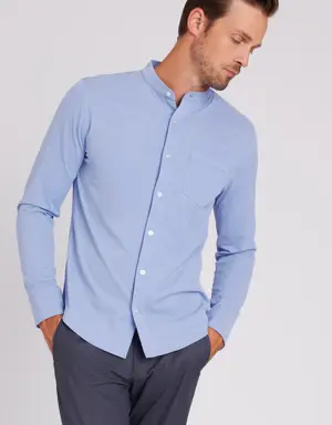 City Tech Collarless Shirt Standard Fit