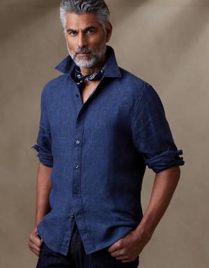 Castello Linen Shirt blue
