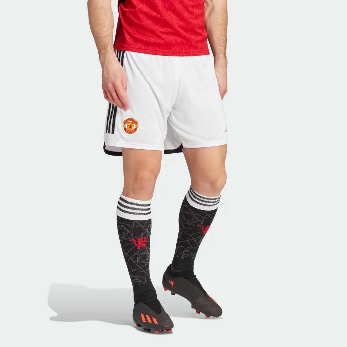 Adidas Manchester United 23/24 Home Shorts. 1