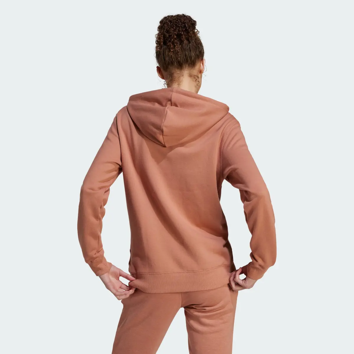 Adidas Veste à capuche entièrement zippée en molleton Essentials Linear (Grandes tailles). 3