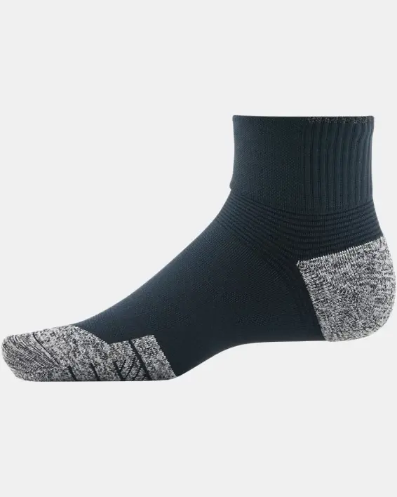 Under Armour Unisex UA ArmourDry™ Run Cushion 3-Pack Quarter Socks. 2