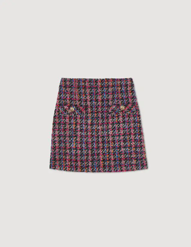 Sandro Short tweed skirt. 2