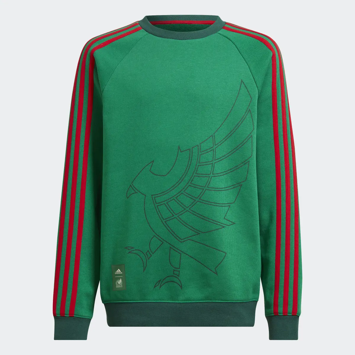 Adidas Sudadera Selección Nacional de México Cuello Redondo. 1