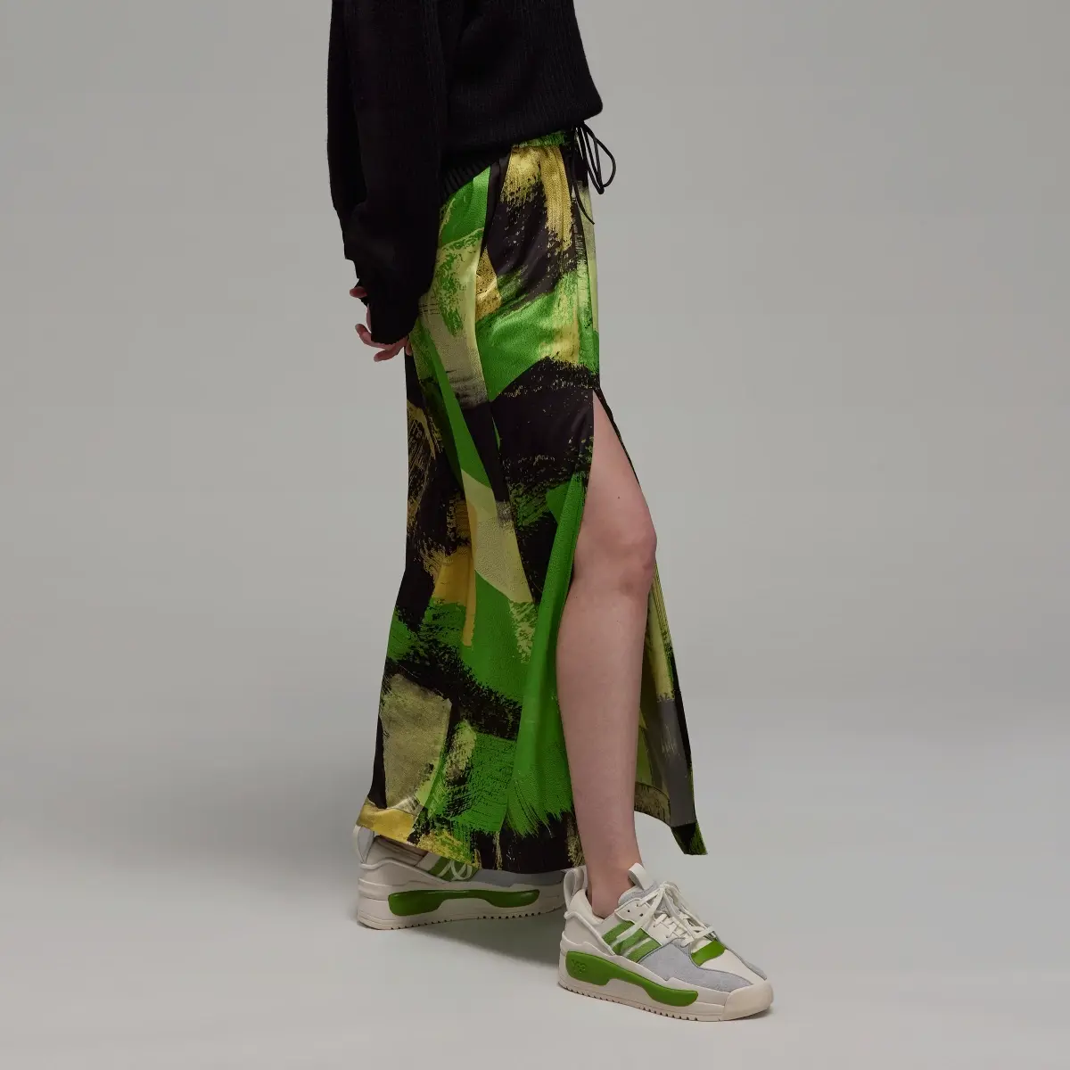 Adidas Y-3 Tech Silk Skirt. 2