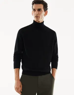 100% merino wool turtleneck sweater