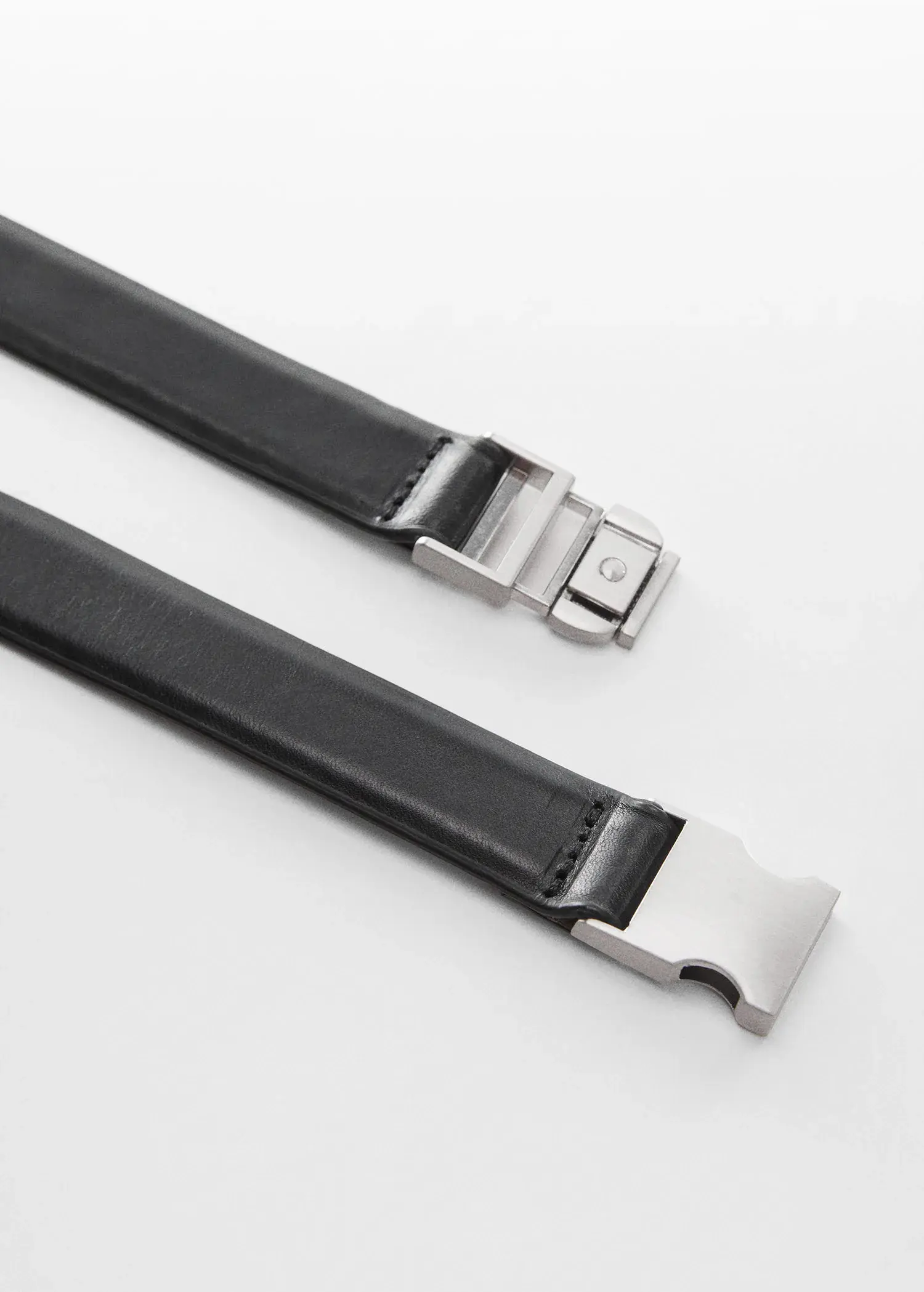 Mango Metal fastening leather belt. 3