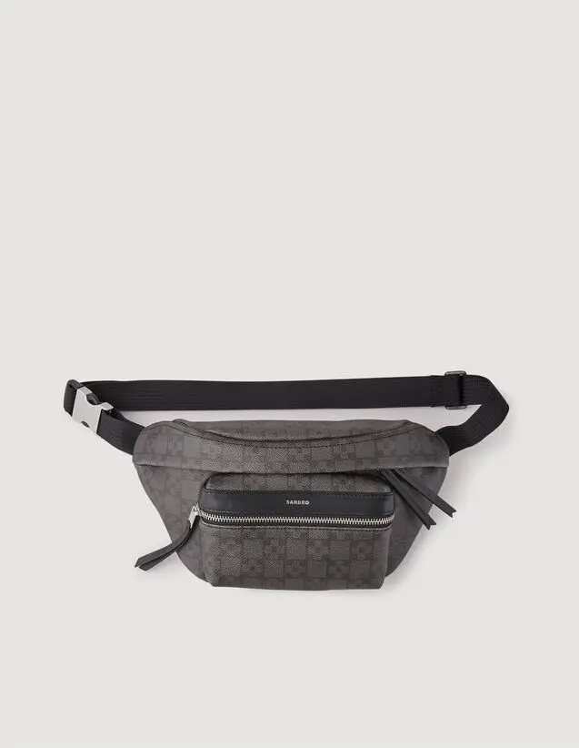 Sandro Square Cross coated canvas belt bag Login to add to Wish list. 2