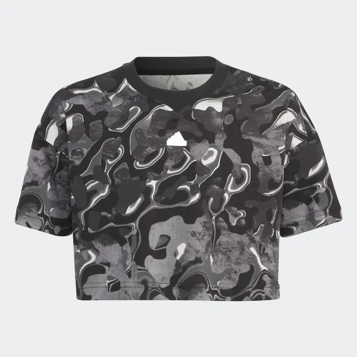 Adidas Future Icons Allover Print Cotton T-Shirt Kids. 1