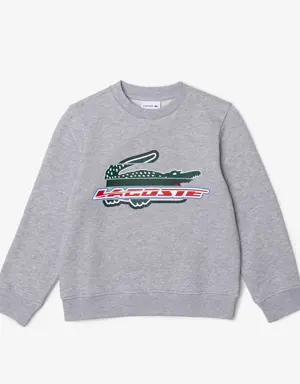 Kids’ Lacoste Organic Cotton Fleece Sweatshirt