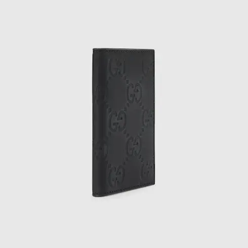 Gucci GG rubber-effect long card case. 3