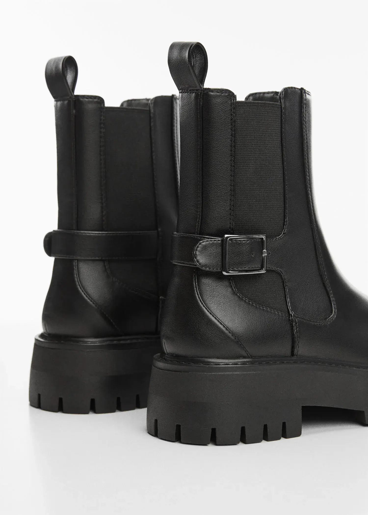 Mango Ankle boots with elastic panel and buckle. 3