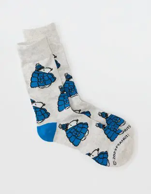 American Eagle Classic Snoopy Crew Sock. 1