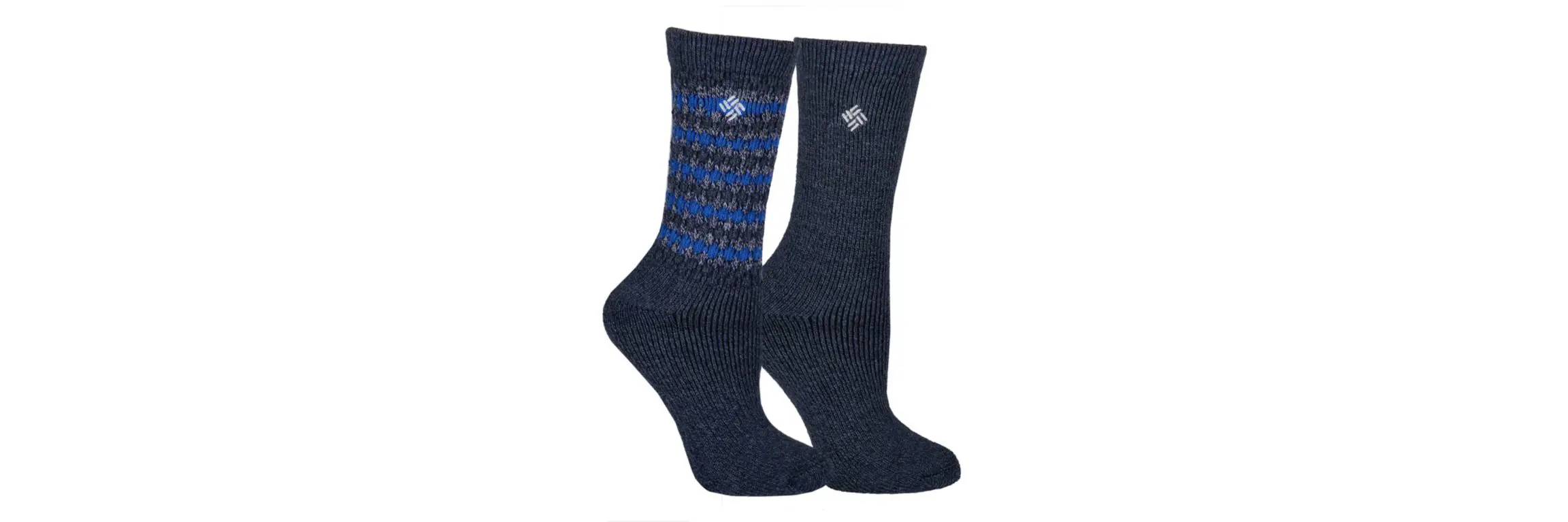 Columbia Chaussettes mi-mollet en laine texturée pour femmes, paquet de 2. 1