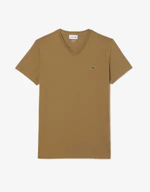 Men's V-Neck Pima Cotton Jersey T-Shirt