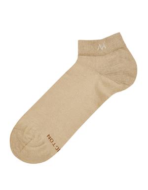 Pamuklu Camel Kısa Sneaker Çorabı