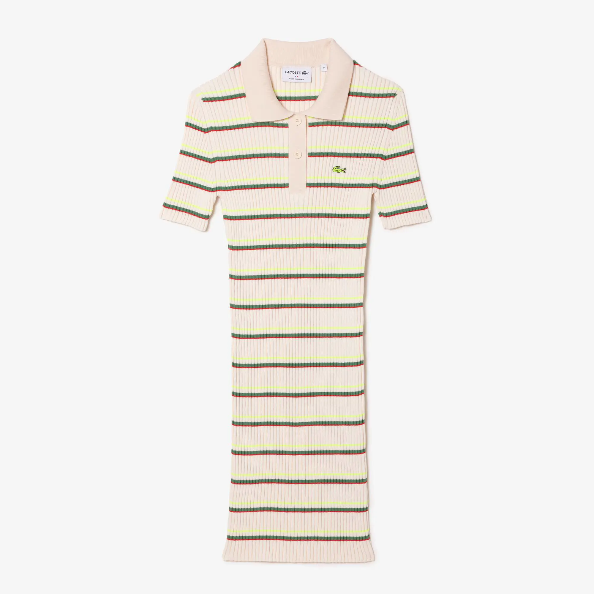Lacoste Women’s Lacoste French Made Striped Polo Dress. 2