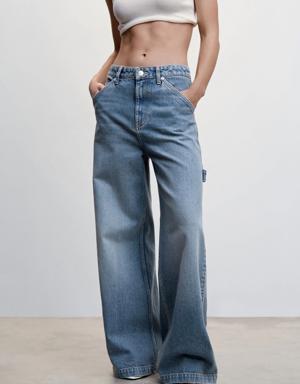Low waist wideleg jeans