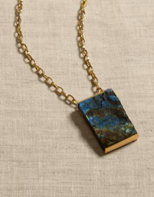Labradorite Landscape Necklace &#124 Aureus + Argent blue