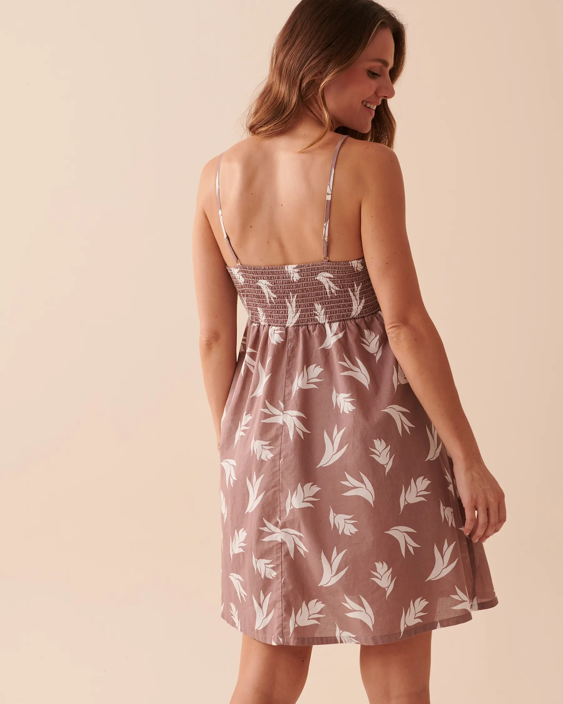 La Vie en Rose Sleeveless Cotton Botanical Dress. 3