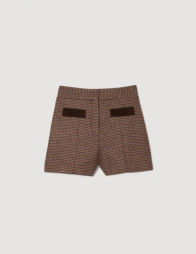 Sandro Houndstooth shorts. 2