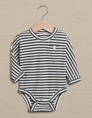 Essential SUPIMA® Long-Sleeve Bodysuit for Baby blue