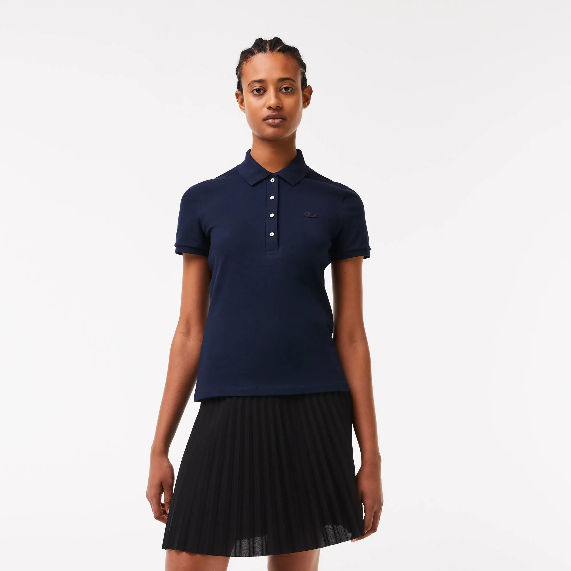 Lacoste Women's Lacoste Slim fit Stretch Cotton Piqué Polo Shirt. 1