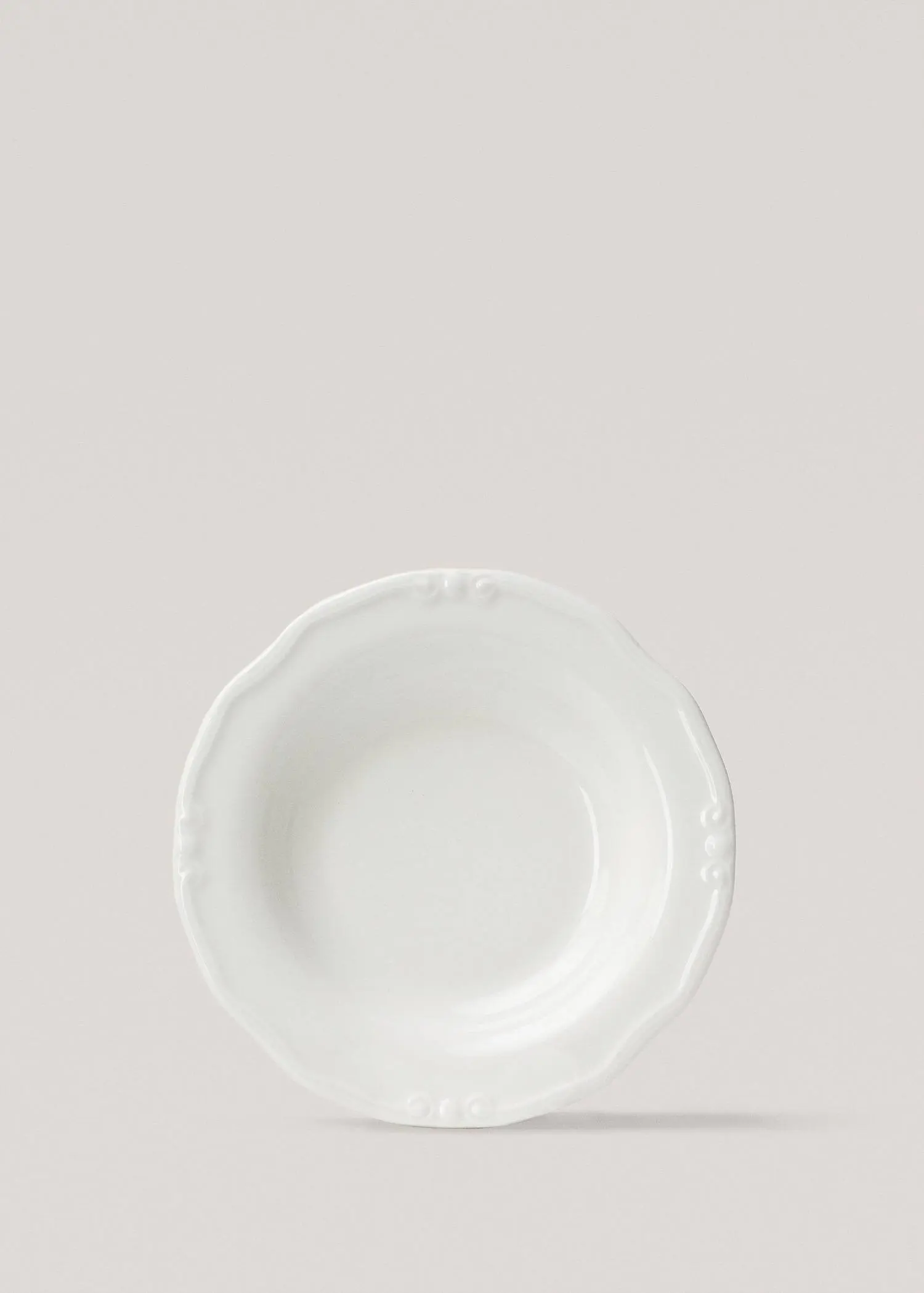 Mango Plato hondo romántico porcelana. 1