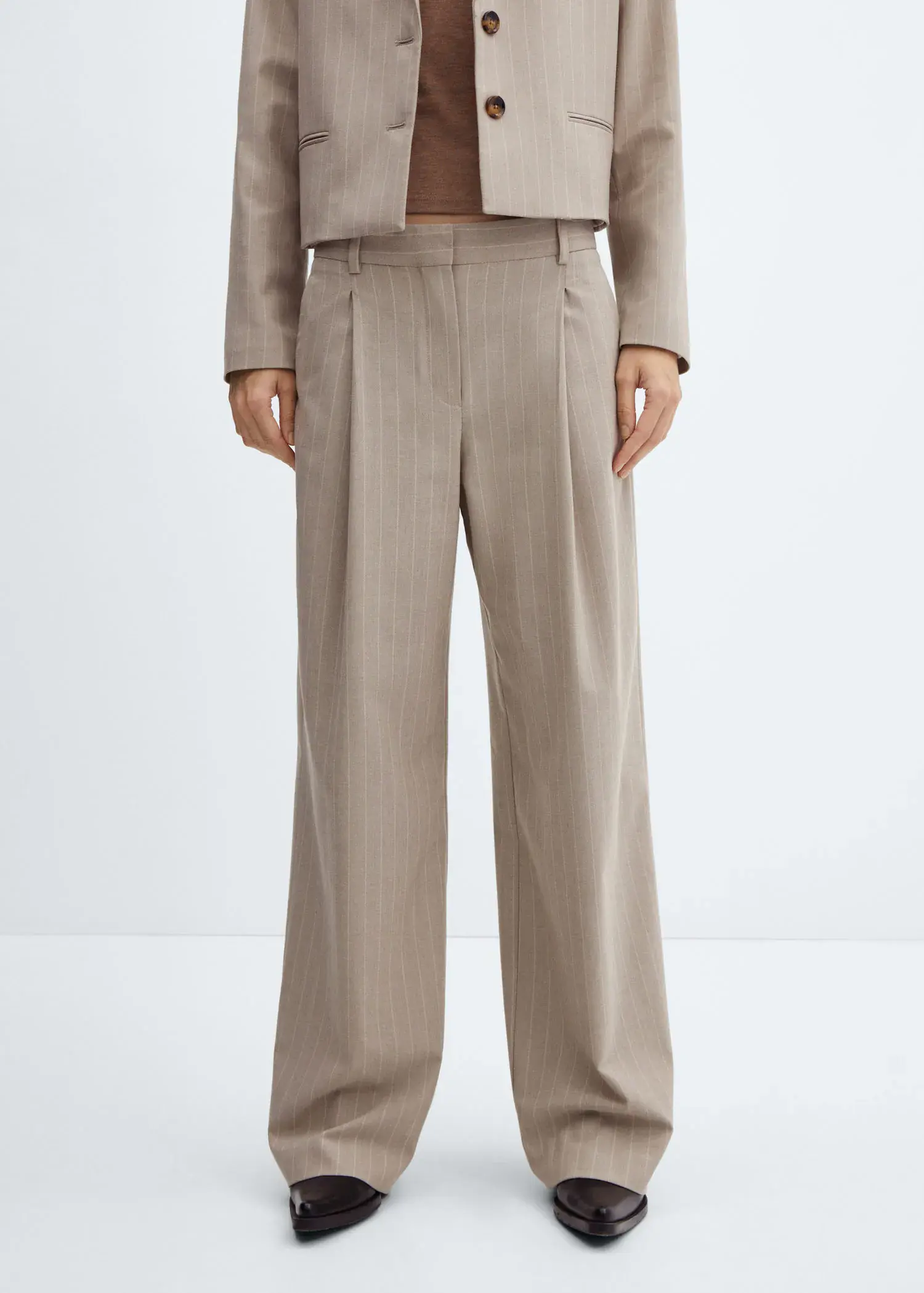 Mango Pinstripe suit trousers. 2