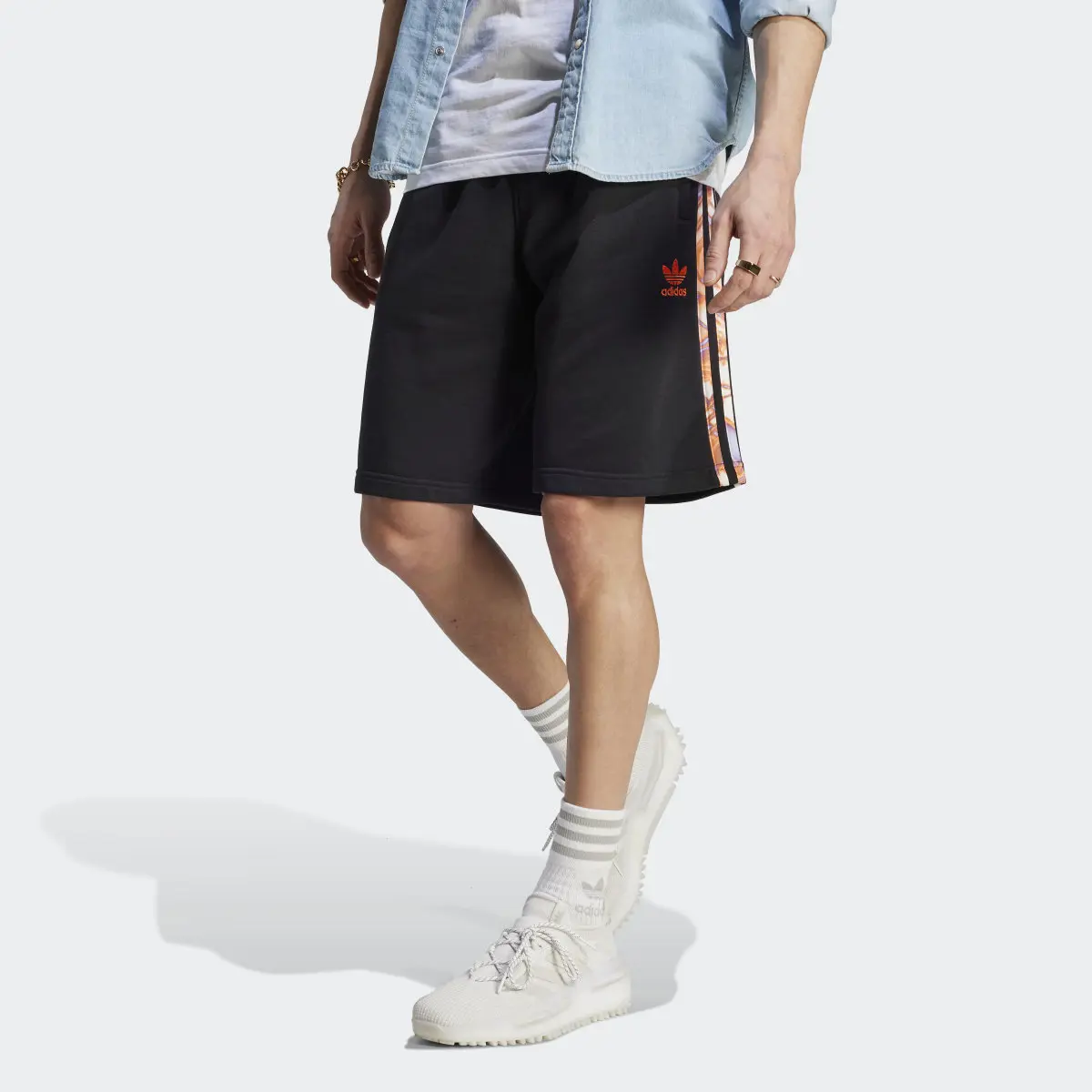 Adidas Summer Splash Stripes Shorts. 1