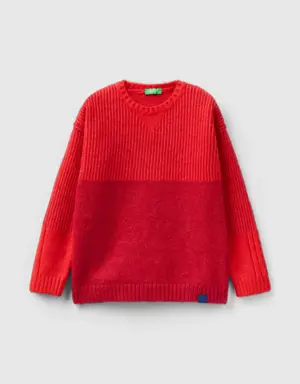 regular fit chenille sweater