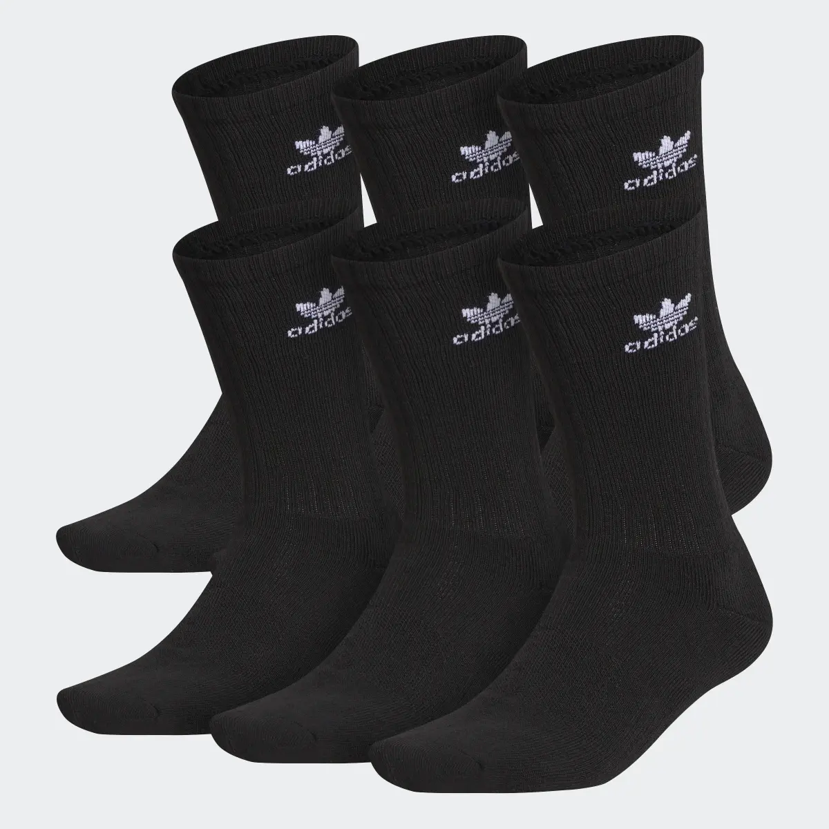 Adidas Trefoil Crew Socks 6 Pairs. 1