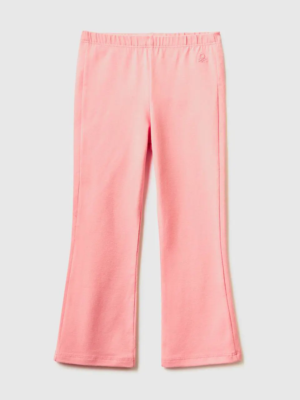 Benetton flared leggings in stretch cotton. 1