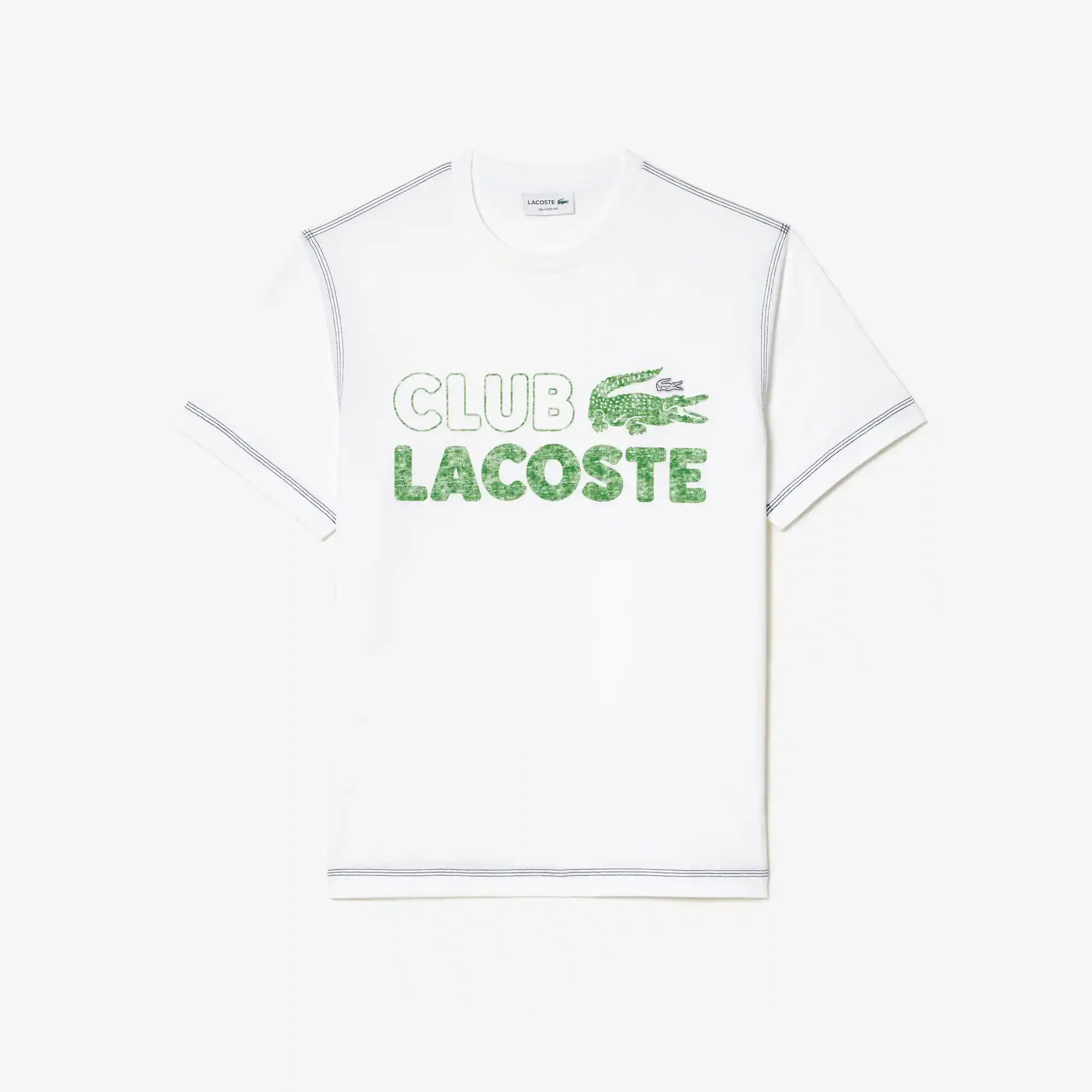 Lacoste Men’s Vintage Print Organic Cotton T-Shirt. 2