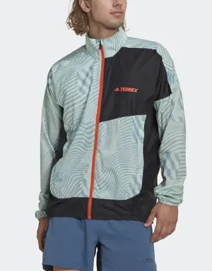 Adidas Terrex Trail Running Printed Wind Jacket